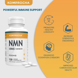 KOMPROCHA NMN Pastilles Sublinguales 120 Comprimés x 500mg NAD+ Supplément KOMPROCHA NMN Pastilles Sublinguales 120 Comprimés x 500mg NAD+ Supplément