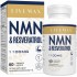 LIVEMAX NMN+Trans-Resveratrol 60 Capsules, 1100mg par Portion avec Extrait de Poivre Noir