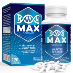 NAANMAX Sublingual NMN 500mg Pastillas 120 Tabletas NAD+ Suplementos