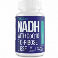 Aesticum NADH 50mg + CoQ10 200mg + D-Ribose 150mg supplément, 60 Capsules Végétales Aesticum NADH 50mg + CoQ10 200mg + D-Ribose 150mg supplément, 60 Capsules Végétales