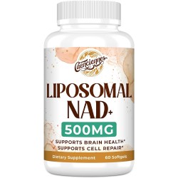 Caenciennes Suplemento Liposomal NAD+ 500 MG, 60 cápsulas blandas Caenciennes Suplemento Liposomal NAD+ 500 MG, 60 cápsulas blandas