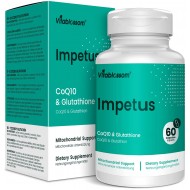 Vitablossom CoEnzyme Q10 PQQ avec Pure Reduced Glutathione 520mg 60 Capsules Vitablossom CoEnzyme Q10 PQQ avec Pure Reduced Glutathione 520mg 60 Capsules