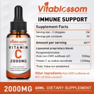 Vitablossom Vitamine C Liposomale à Absorption Maximale 2000mg Vitablossom Vitamine C Liposomale à Absorption Maximale 2000mg